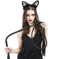 웬디 캣 머리띠&채찍 세트