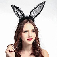 꽃무늬 퍼 바니 머리띠