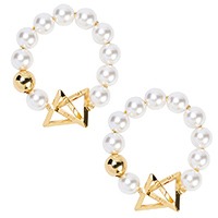 촉촉한 눈 진주 수갑