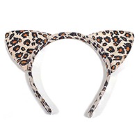 호피 패턴 머리띠
