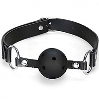 통기성 볼개그 블랙