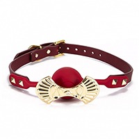 잘로 실리콘 볼 개그 레드